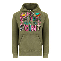 Vintage Olive my students are on point Vintage Hoodie - Zillion Design Studio