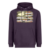 Plum duck hunter flag Heavyweight Hoodie - MaliasSmallBusiness