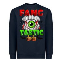 Navy fang tastic dude Heavyweight Sweatshirt - Zillion Design Studio