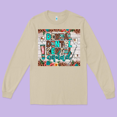 Dental Squad Long Sleeve Tee Designed By Jahusdesignshop