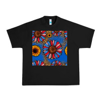 Black usa sunflowers seamless pattern Urban Heavy Tee - HRA Design Shop