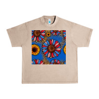 French Oak usa sunflowers seamless pattern Urban Heavy Tee - HRA Design Shop