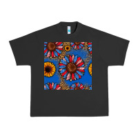 Pigment Black usa sunflowers seamless pattern Urban Heavy Tee - HRA Design Shop