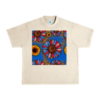 Sandshell usa sunflowers seamless pattern Urban Heavy Tee - HRA Design Shop