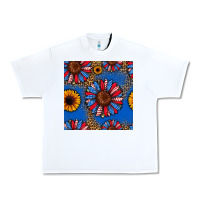White usa sunflowers seamless pattern Urban Heavy Tee - HRA Design Shop