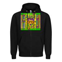 Black mardi gras dude Zipper Hoodie - Artiststas