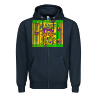 Navy mardi gras dude Zipper Hoodie - Artiststas
