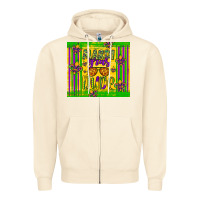 Sandshell mardi gras dude Zipper Hoodie - Artiststas