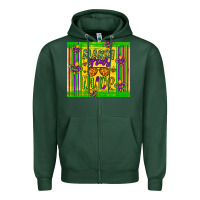 Sports Green mardi gras dude Zipper Hoodie - Artiststas