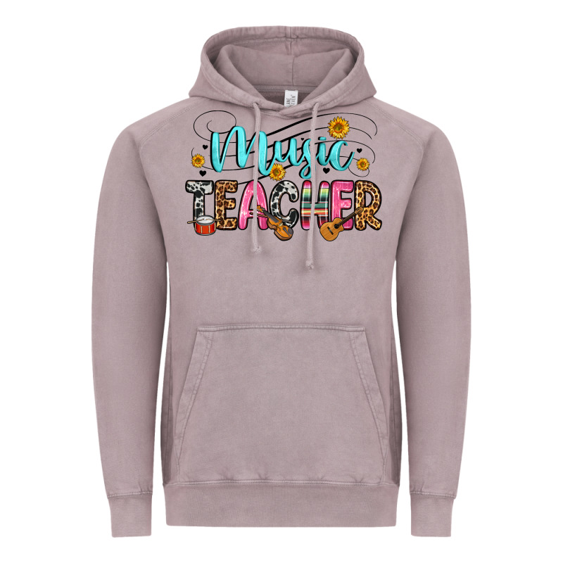 Music Teacher Vintage Hoodie by Zillion Design Studio | Teevron