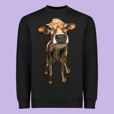 Heifer Cow Heavyweight Sweatshirt Designed By Ranaportraitstore