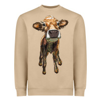 Mushroom heifer cow Heavyweight Sweatshirt - RanaPortraitStore