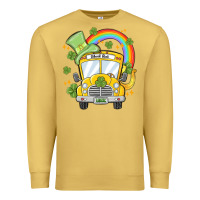 Antique Gold st. patrick's day school bus Premium Sweatshirt - MaliasSmallBusiness