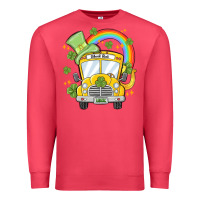 Cardinal st. patrick's day school bus Premium Sweatshirt - MaliasSmallBusiness
