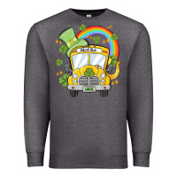 Charcoal Heather st. patrick's day school bus Premium Sweatshirt - MaliasSmallBusiness