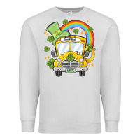 Dove Grey st. patrick's day school bus Premium Sweatshirt - MaliasSmallBusiness
