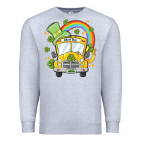 Heather Grey st. patrick's day school bus Premium Sweatshirt - MaliasSmallBusiness