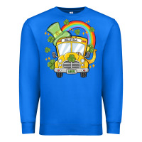 True Royal st. patrick's day school bus Premium Sweatshirt - MaliasSmallBusiness