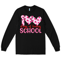 Black 100 days of loving school Long Sleeve Tee - Artiststas