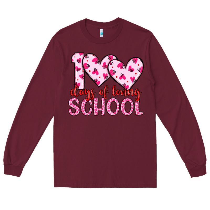 100 Days Of Loving School Long Sleeve Tee by Artiststas | Teevron