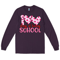 Plum 100 days of loving school Long Sleeve Tee - Artiststas