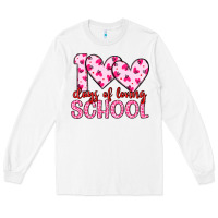 White 100 days of loving school Long Sleeve Tee - Artiststas
