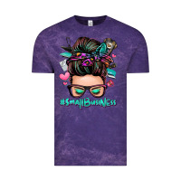 Cloud Purple small business messy bun Vintage Tee - Zillion Design Studio