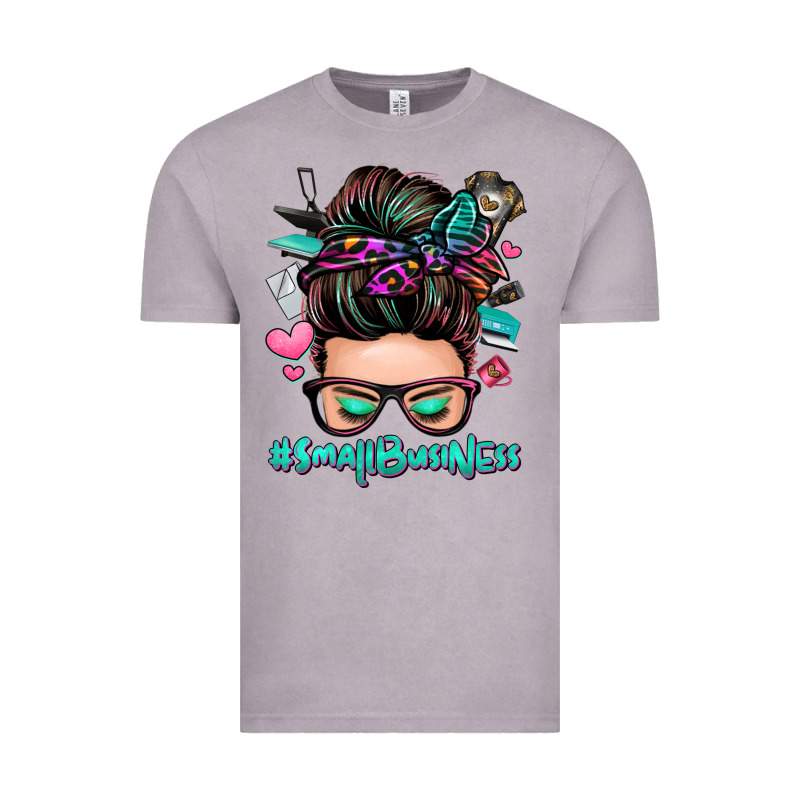 Small Business Messy Bun Vintage Tee by Zillion Design Studio | Teevron