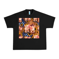 Black american pigs seamless pattern Urban Heavy Tee - HRA Design Shop
