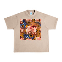 French Oak american pigs seamless pattern Urban Heavy Tee - HRA Design Shop