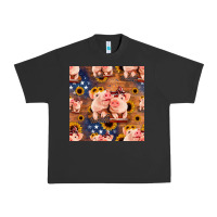 Pigment Black american pigs seamless pattern Urban Heavy Tee - HRA Design Shop
