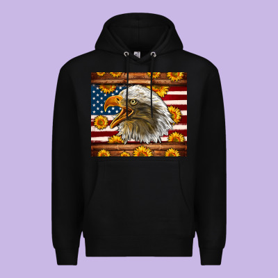 American Flag Eagle Tumbler Premium Hoodie Designed By Lillyallendesigns