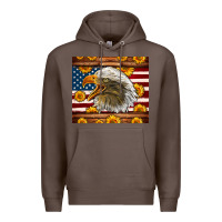 Coffee American Flag Eagle Tumbler Premium Hoodie - LillyAllenDesigns