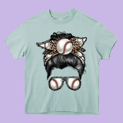 Baseball Mom Heavy Core Tee Designed By Racoondesign