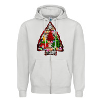 Dove Grey arrowhead christmas trees Zipper Hoodie - AdoDesignShop