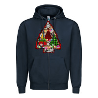 Navy arrowhead christmas trees Zipper Hoodie - AdoDesignShop