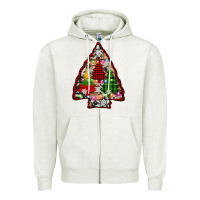 Oatmeal Heather arrowhead christmas trees Zipper Hoodie - AdoDesignShop