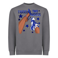 Storm I Have Two Moods Royal Blue Sneakers Afro Girl Heavyweight Sweatshirt - texasbilliewilder