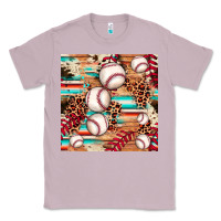 Lilac baseball leopard cowhide turquoise seamless pattern Classic Tee - JahusDesignShop
