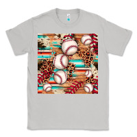 Moon Dust baseball leopard cowhide turquoise seamless pattern Classic Tee - JahusDesignShop