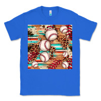 True Royal baseball leopard cowhide turquoise seamless pattern Classic Tee - JahusDesignShop