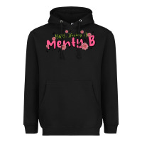 Black having a menty b, cute and trendy Heavyweight Hoodie - MaliasSmallBusiness