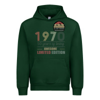 Forest Green Vintage 1970 Limited Edition 50 Years Of Being Awe Urban Hoodie - Bettercallsaul