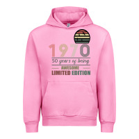 Fuchsia Pink Vintage 1970 Limited Edition 50 Years Of Being Awe Urban Hoodie - Bettercallsaul