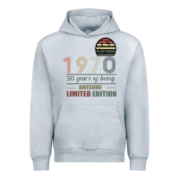 Heather Grey Vintage 1970 Limited Edition 50 Years Of Being Awe Urban Hoodie - Bettercallsaul