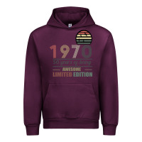 Mauve Wine Vintage 1970 Limited Edition 50 Years Of Being Awe Urban Hoodie - Bettercallsaul