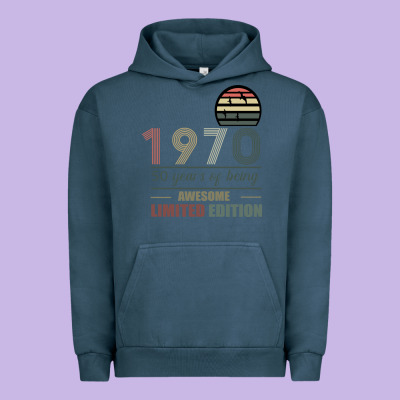 Vintage 1970 Limited Edition 50 Years Of Being Awe Urban Hoodie Designed By Bettercallsaul