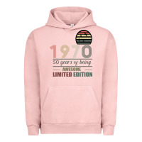 Pigment Salmon Vintage 1970 Limited Edition 50 Years Of Being Awe Urban Hoodie - Bettercallsaul