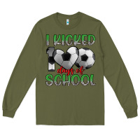 Army Green i kicked 100 days of school Long Sleeve Tee - Artiststas