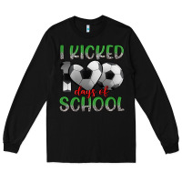 Black i kicked 100 days of school Long Sleeve Tee - Artiststas